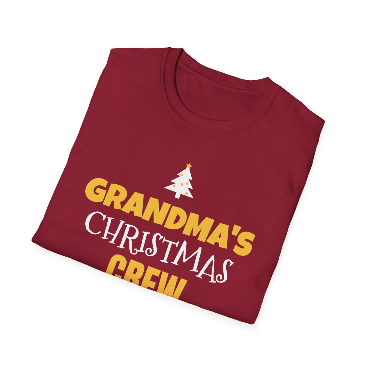 Grandma's Christmas Crew T-Shirt Family Matching Grandkids Holiday Gift Tee – Gifted Porch