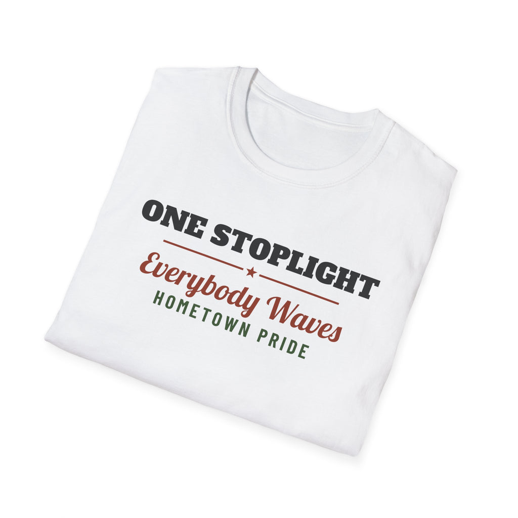 One Stoplight Everybody Waves Country T-Shirt – Gifted Porch, view 5