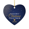 Our First Christmas Together 2026 Couples Heart Ornament – Gifted Porch, view 2