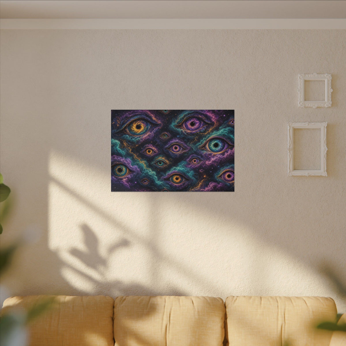 Cosmic Eyes Abstract Canvas Wall Art – unique art gift, photo 11