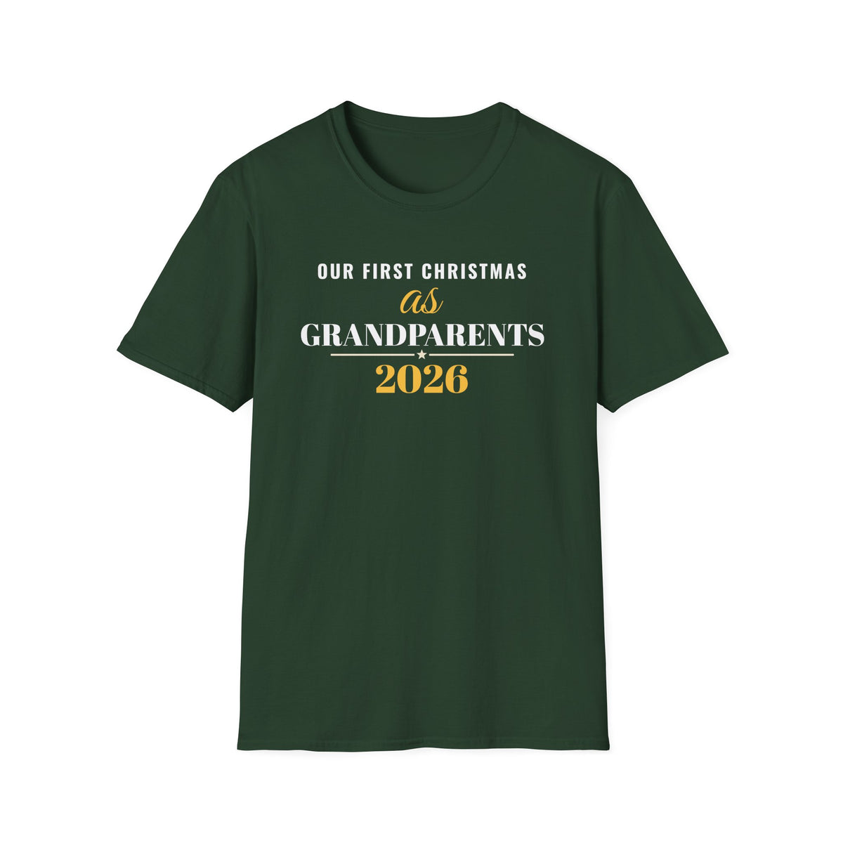 Our First Christmas As Grandparents 2026 T-Shirt – Gifted Porch, view 3