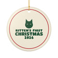Kitten First Christmas Ornament