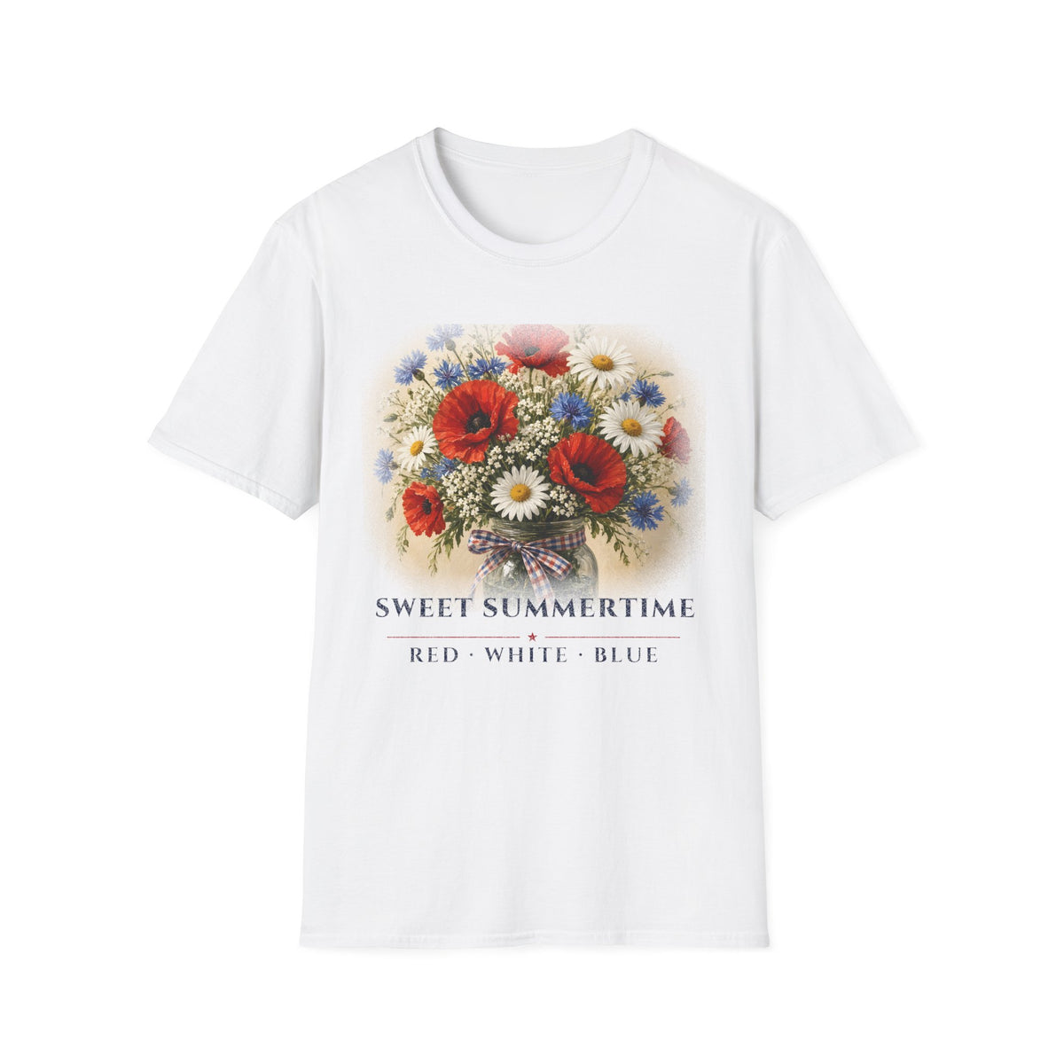 Summer Wildflowers t-shirt – patriotic shirt by Gifted Porch