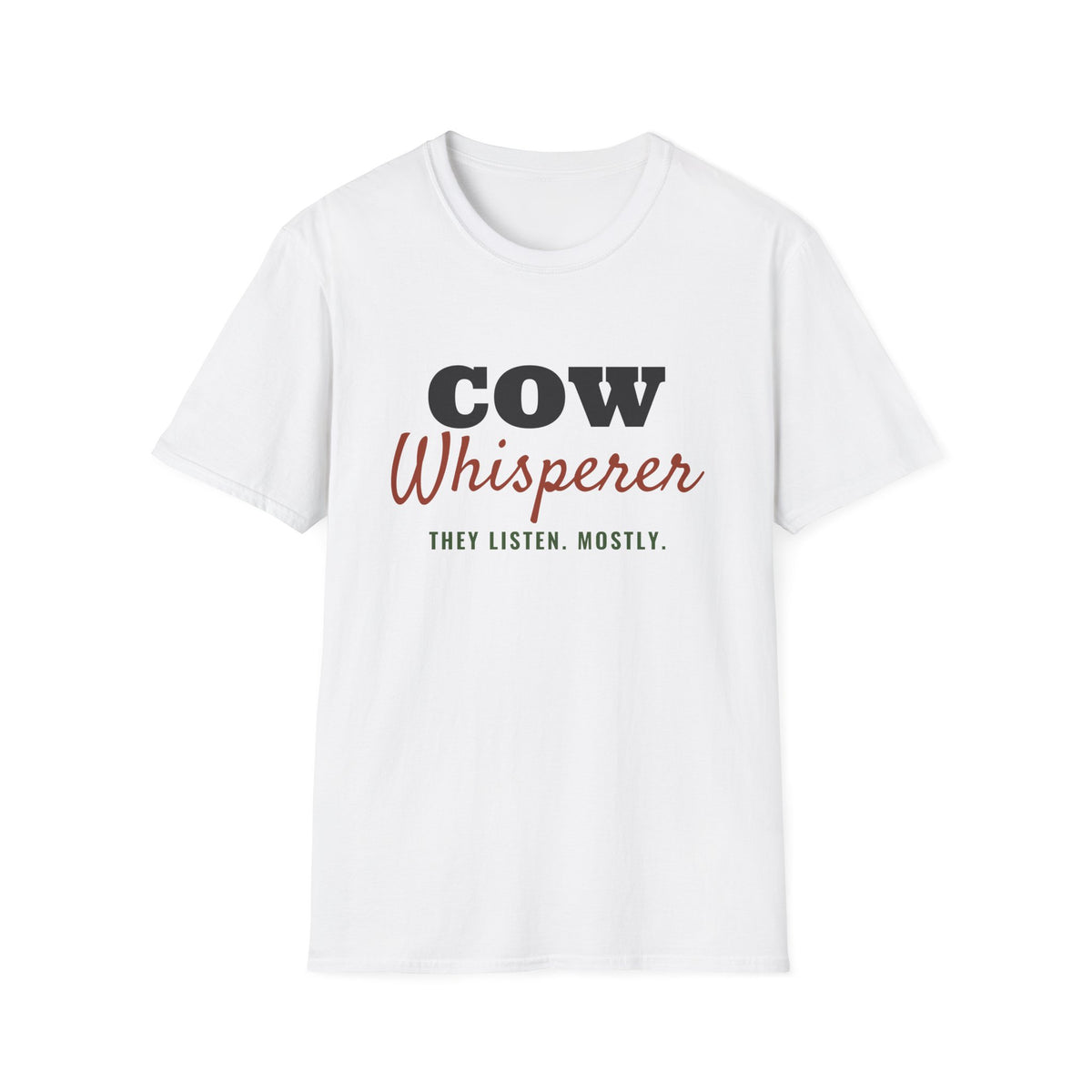 Cow Whisperer Funny Cow T-Shirt – Gifted Porch, view 1