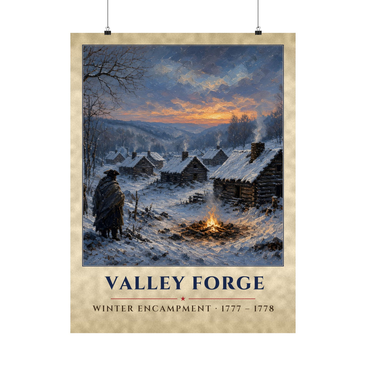 Valley Forge 1777 Poster