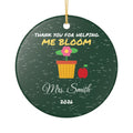 Thank You For Helping Me Bloom Teacher Christmas Ornament – Gifted Porch, view 2