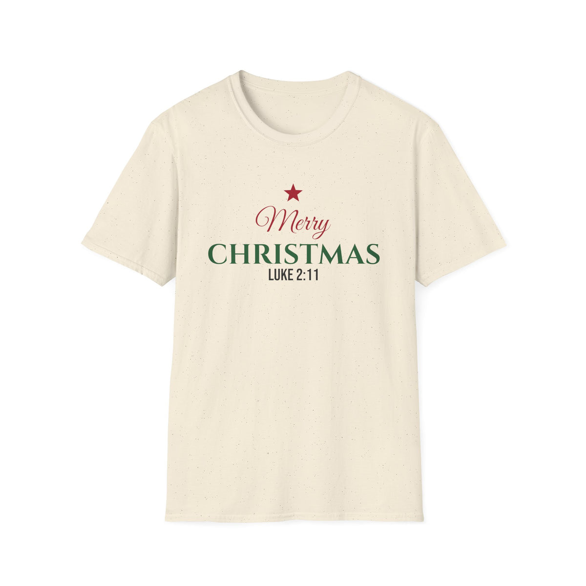 Merry Christmas Luke 2:11 Christian T-Shirt Savior Is Born Holiday Tee – Gifted Porch