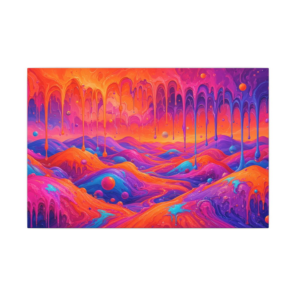 Melting Sunset Abstract canvas wall art – abstract canvas wall art by Gifted Porch