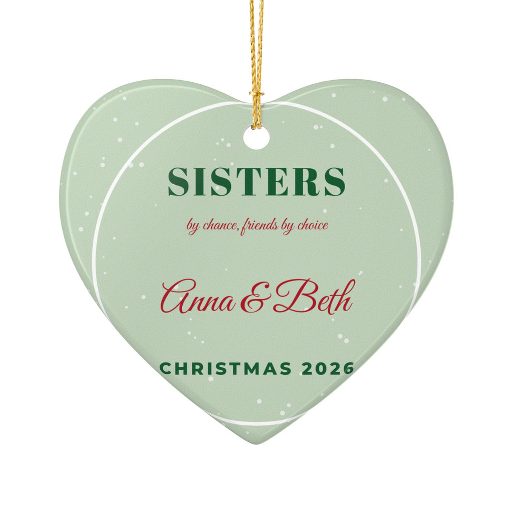 Sisters Personalized Christmas Ornament 2026 Sister Gift – Gifted Porch, view 2