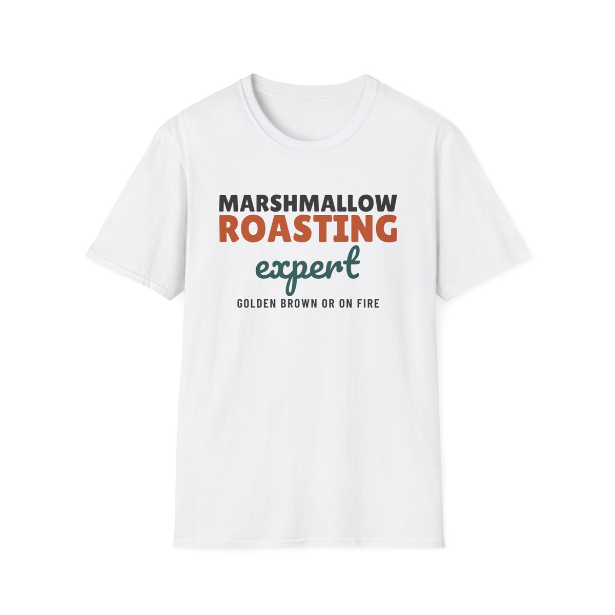 Marshmallow Roasting Expert Funny Camping T-Shirt – Gifted Porch, view 1