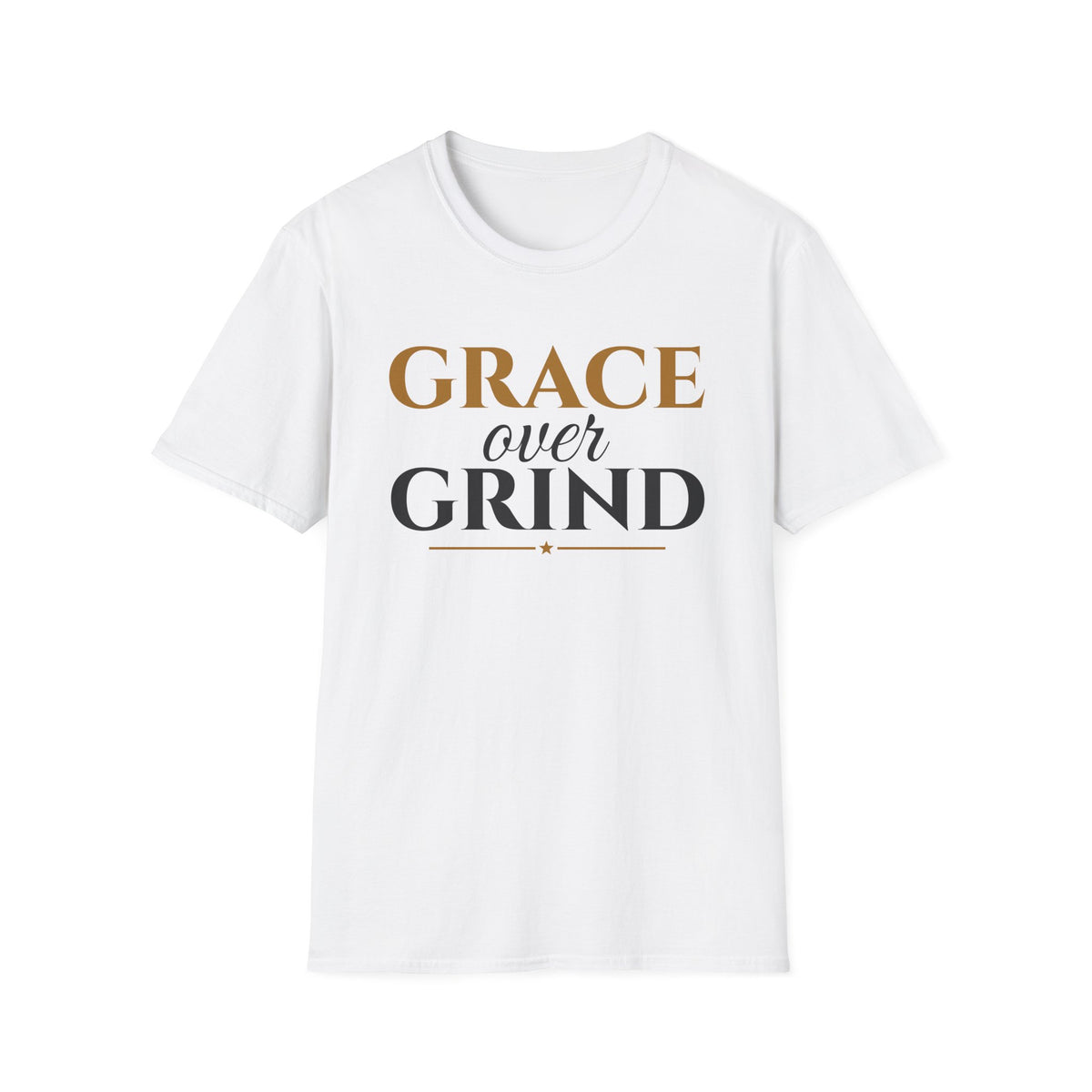 Grace Over Grind Christian T-Shirt – Gifted Porch, view 1
