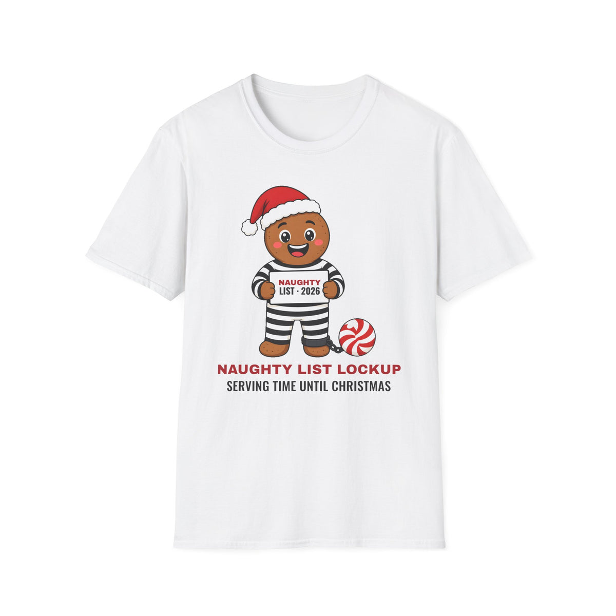 Naughty List Lockup Christmas Tee