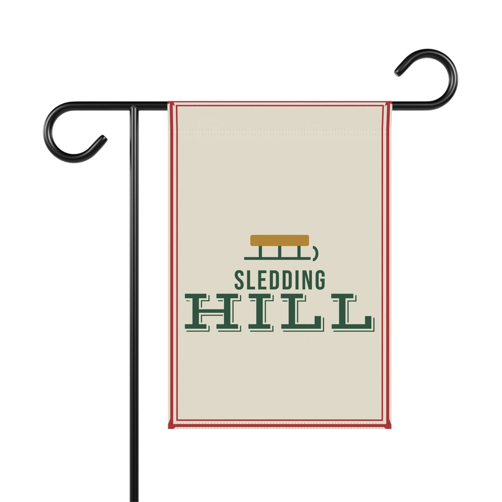 Sledding Hill Garden Flag