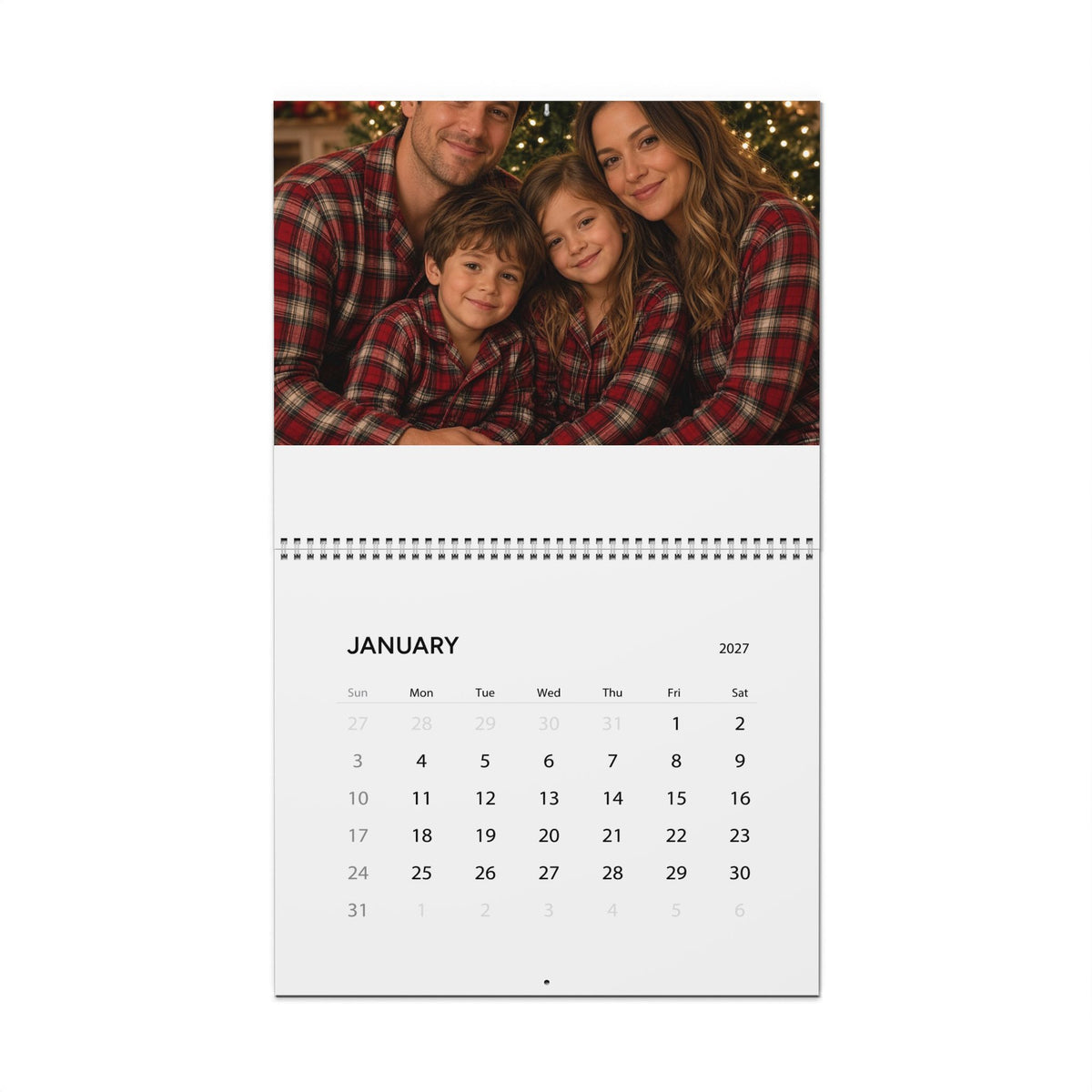 Custom Family Photo Calendar 2027