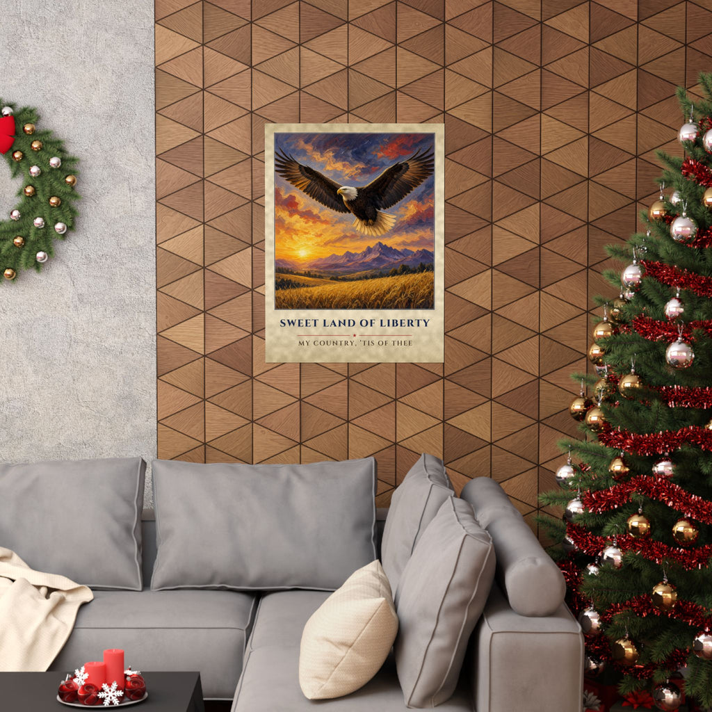 Sweet Land of Liberty Eagle Poster
