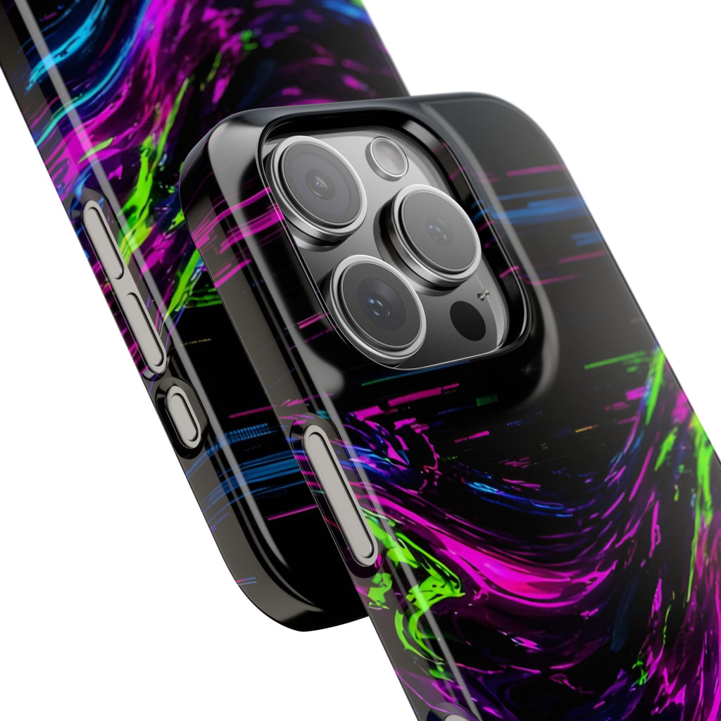 Glitch Wave Abstract Phone Case – unique art gift, photo 41