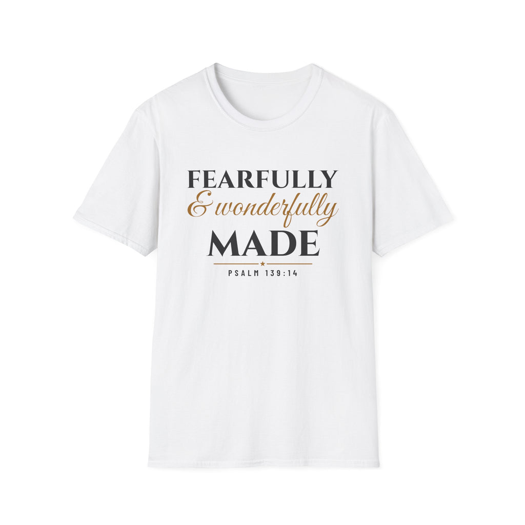 Fearfully And Wonderfully Made Psalm 139:14 T-Shirt – Gifted Porch, view 1