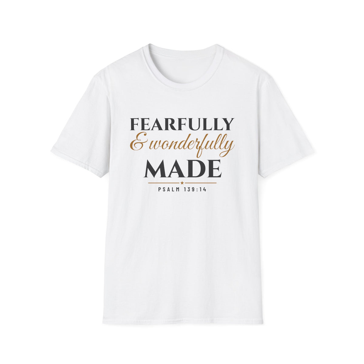 Fearfully And Wonderfully Made Psalm 139:14 T-Shirt – Gifted Porch, view 1