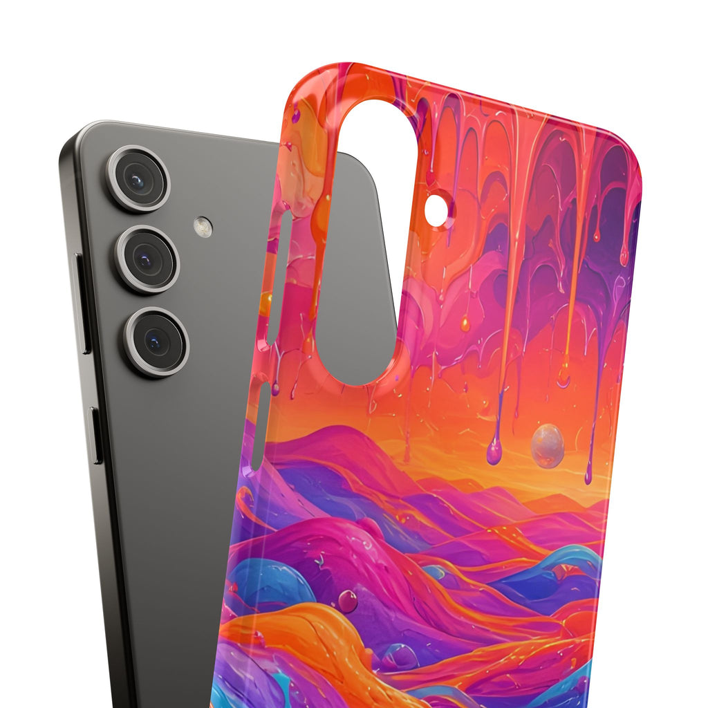 Melting Sunset Abstract Phone Case