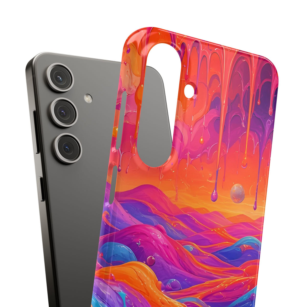 Melting Sunset Abstract Phone Case
