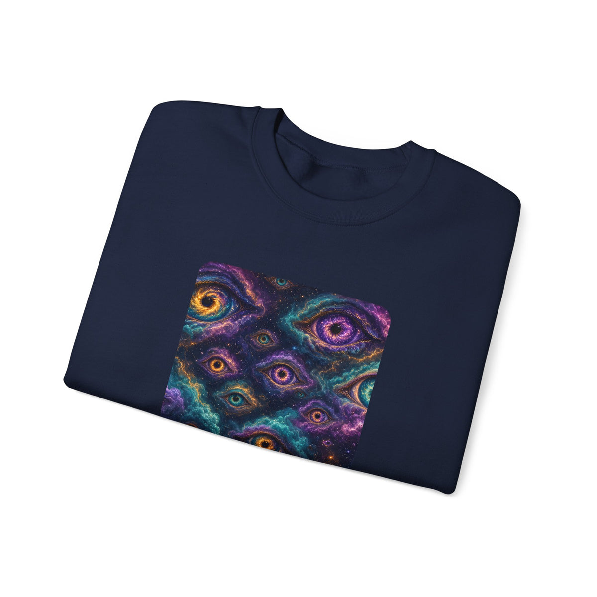 Cosmic Eyes Abstract Art Sweatshirt – unique art gift, photo 15