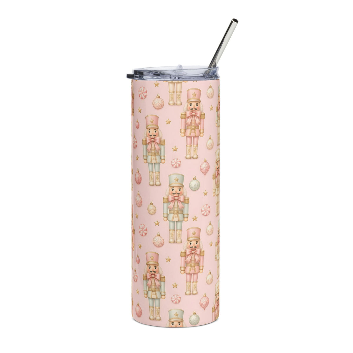 Pastel Nutcracker Christmas 20oz Tumbler – Christmas gift, photo 8