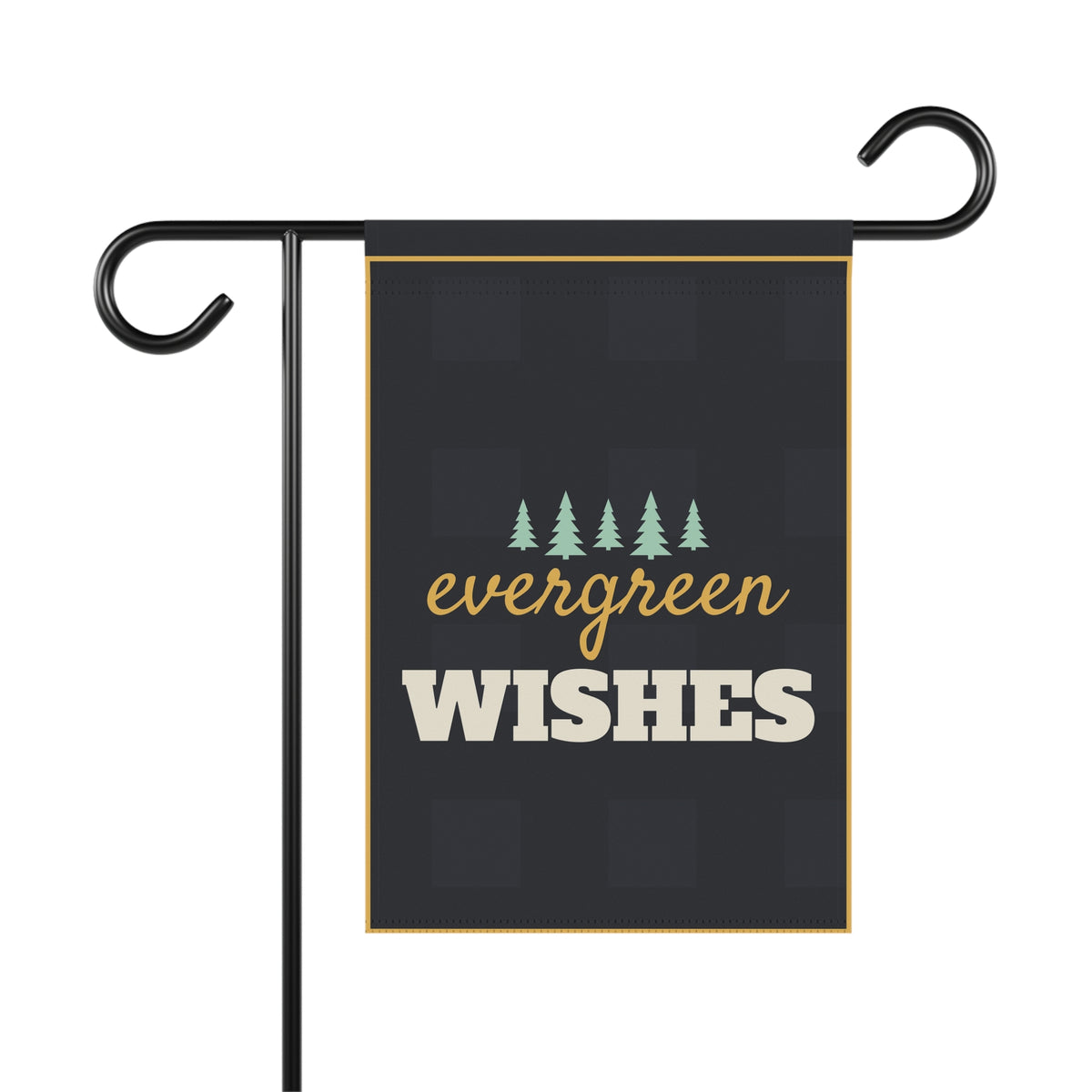 Evergreen Wishes Garden Flag