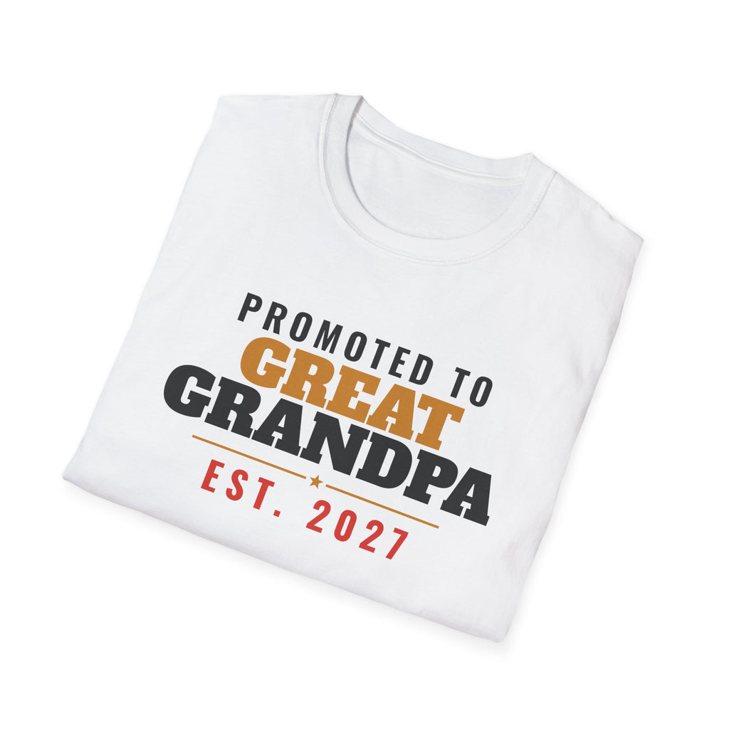 Promoted To Great Grandpa Est 2027 T-Shirt – Gifted Porch, view 5