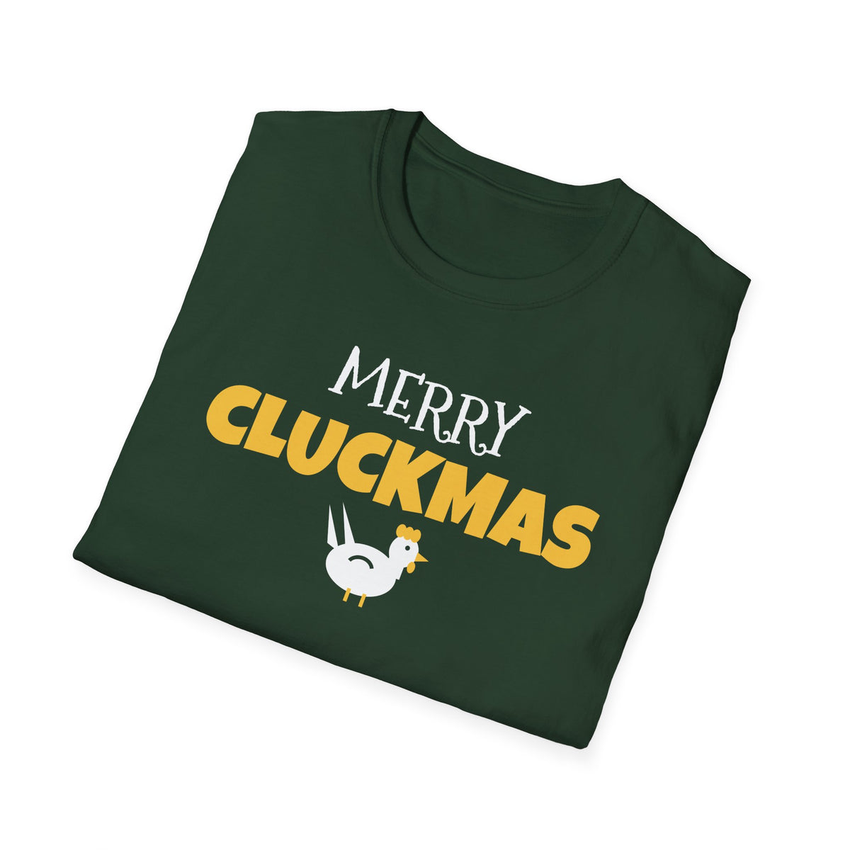Merry Cluckmas Funny Chicken Christmas T-Shirt Chicken Lady Farm Holiday Tee – Gifted Porch