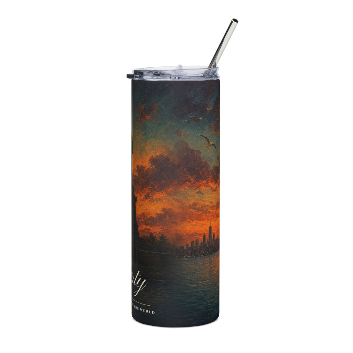 Statue of Liberty Sunset 20oz Tumbler