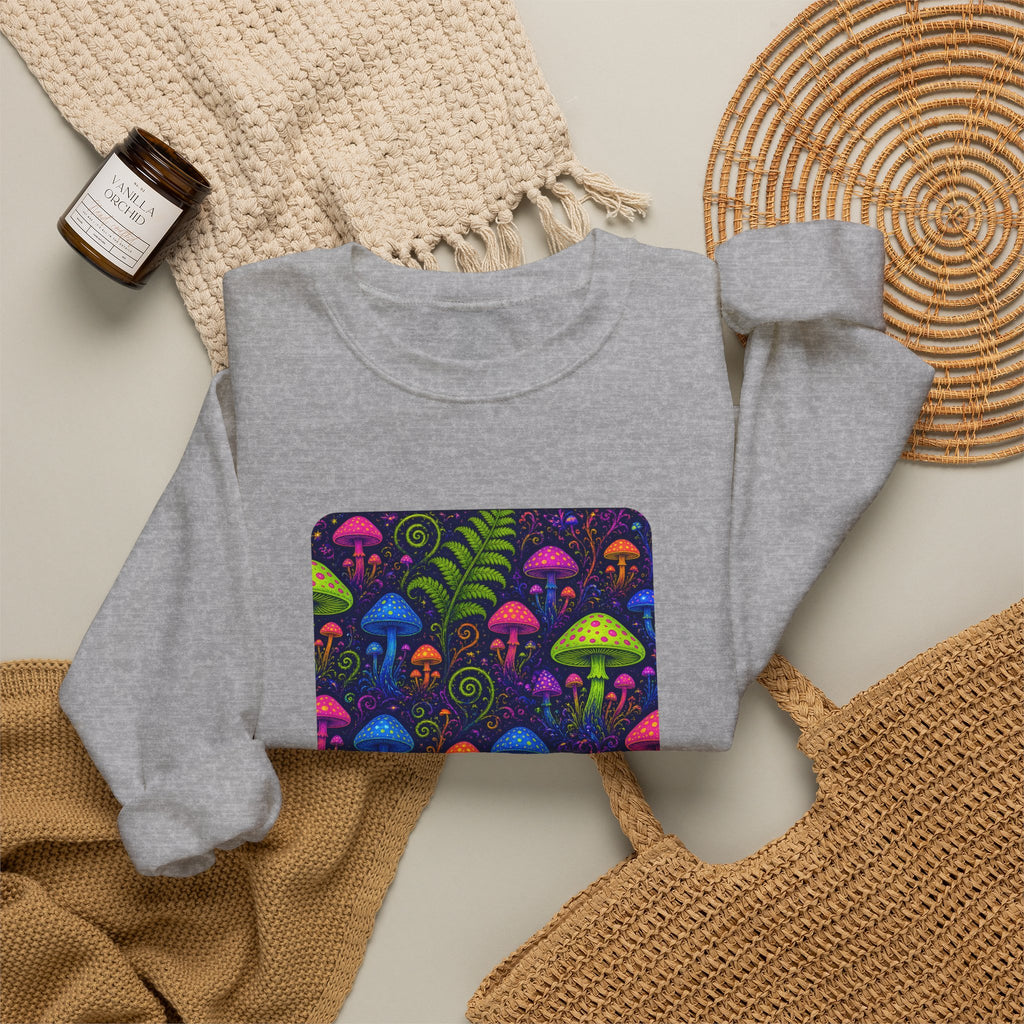 Trippy Mushroom Abstract Art Sweatshirt – unique art gift, photo 13