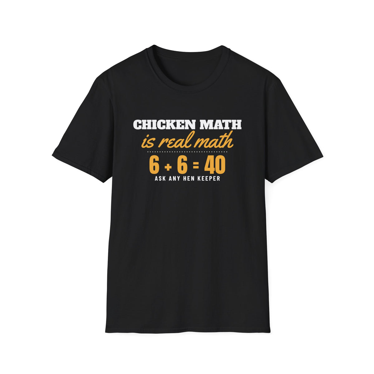 Chicken Math Is Real Math Funny Chicken T-Shirt – Gifted Porch, view 2