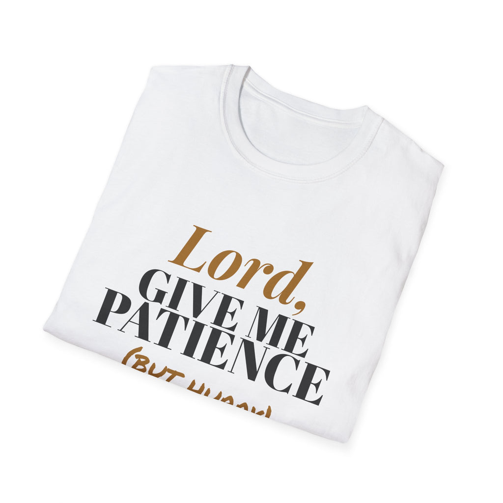 Lord Give Me Patience But Hurry Funny Christian T-Shirt – Gifted Porch, view 5