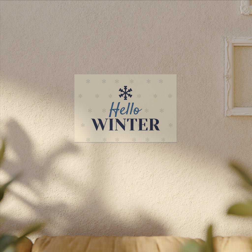 Hello Winter Canvas