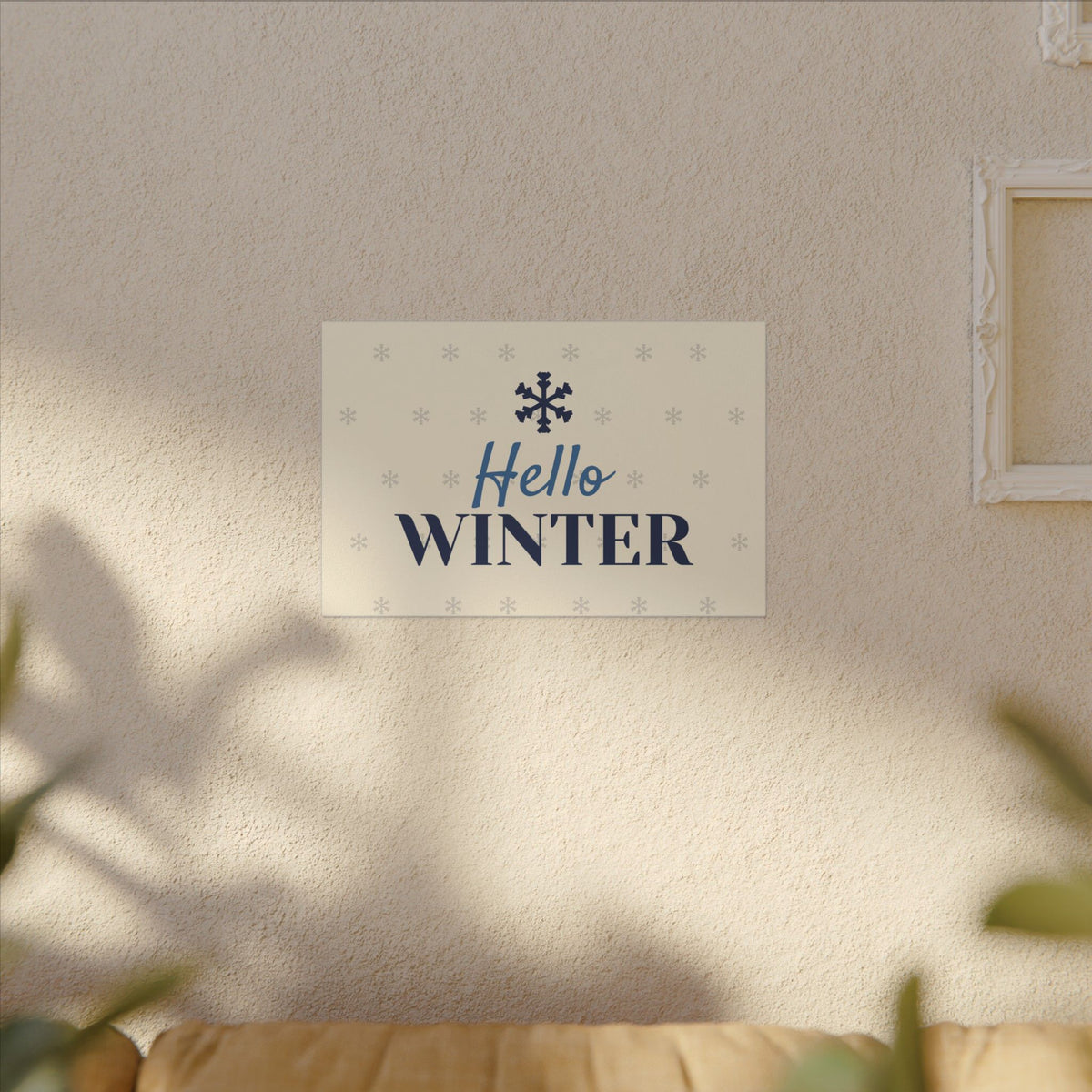 Hello Winter Canvas