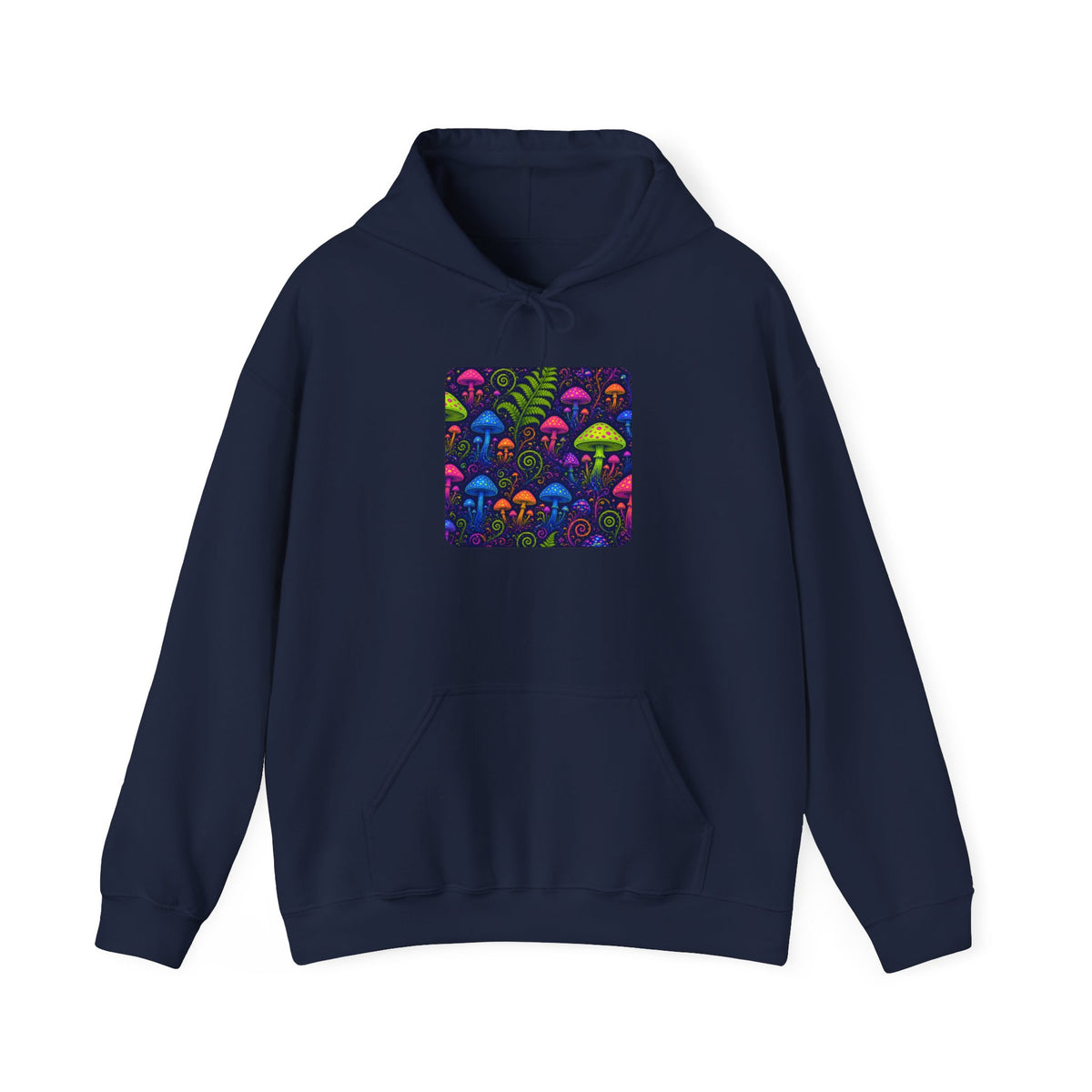 Trippy Mushroom Abstract Art Hoodie – unique art gift, photo 4