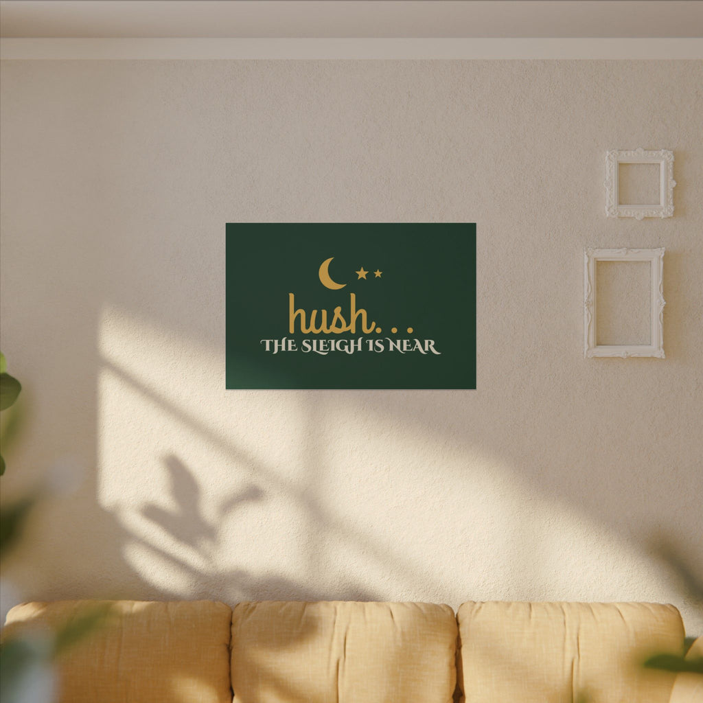 Hush the Sleigh Is Near Canvas