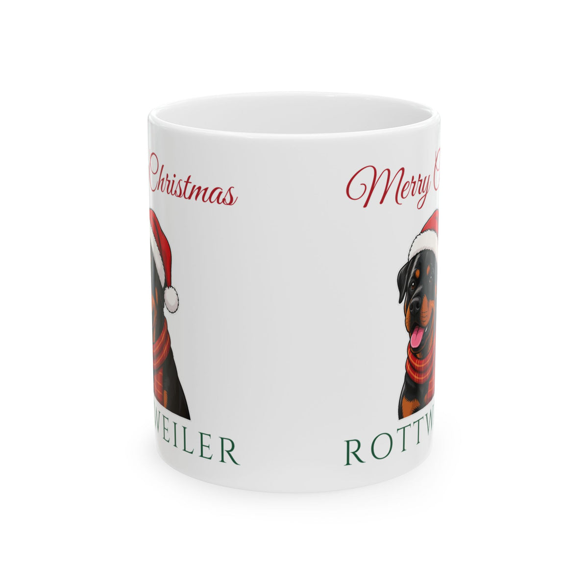 Rottweiler Dog Christmas Mug