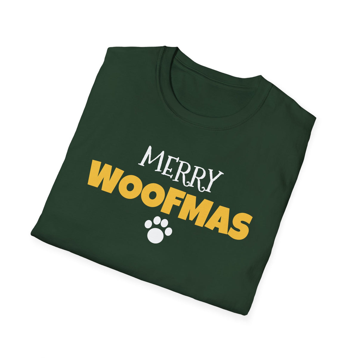 Merry Woofmas Funny Dog Christmas T-Shirt Dog Mom Dog Dad Holiday Gift Tee – Gifted Porch