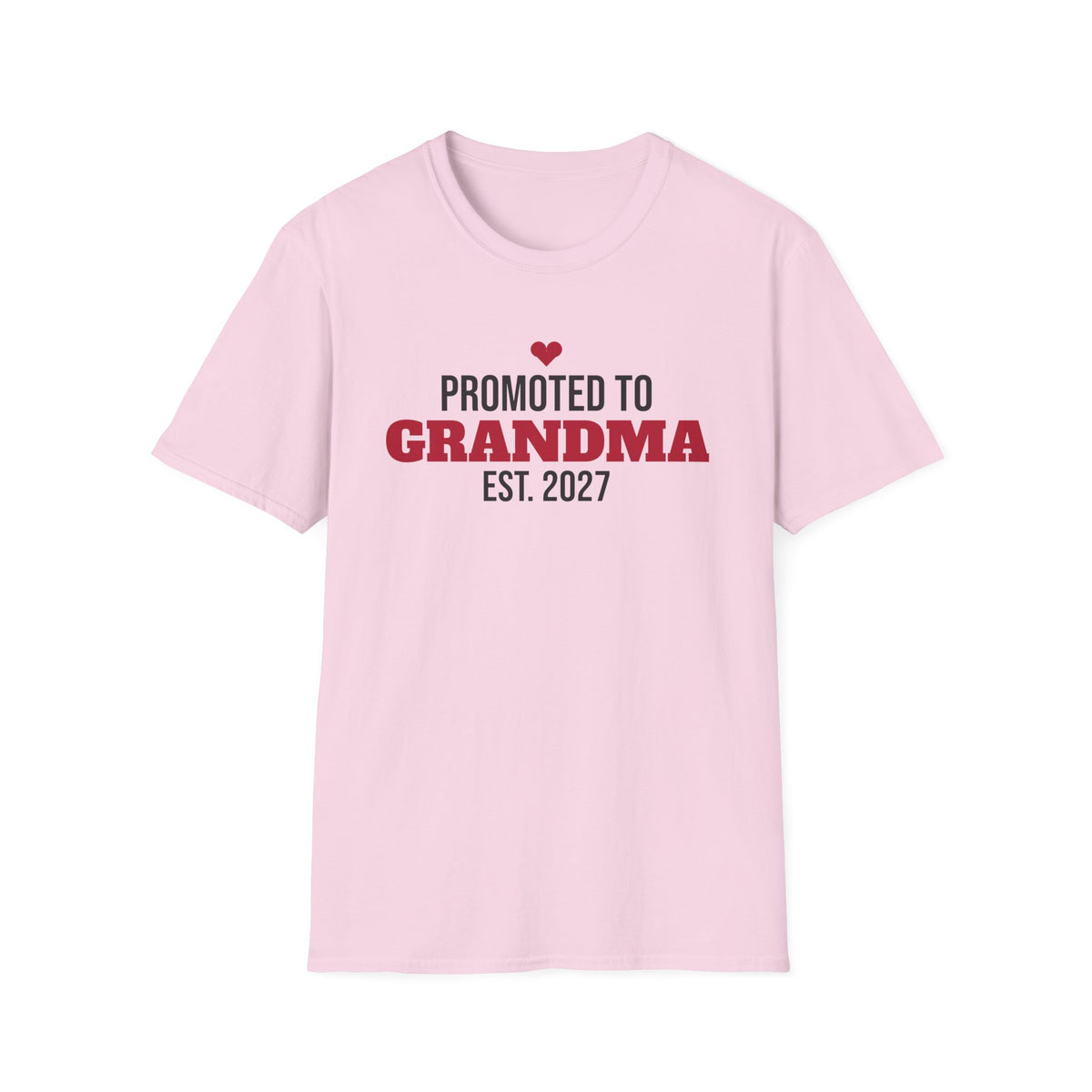Promoted To Grandma Est 2027 T-Shirt Pregnancy Announcement New Grandma Tee – Gifted Porch