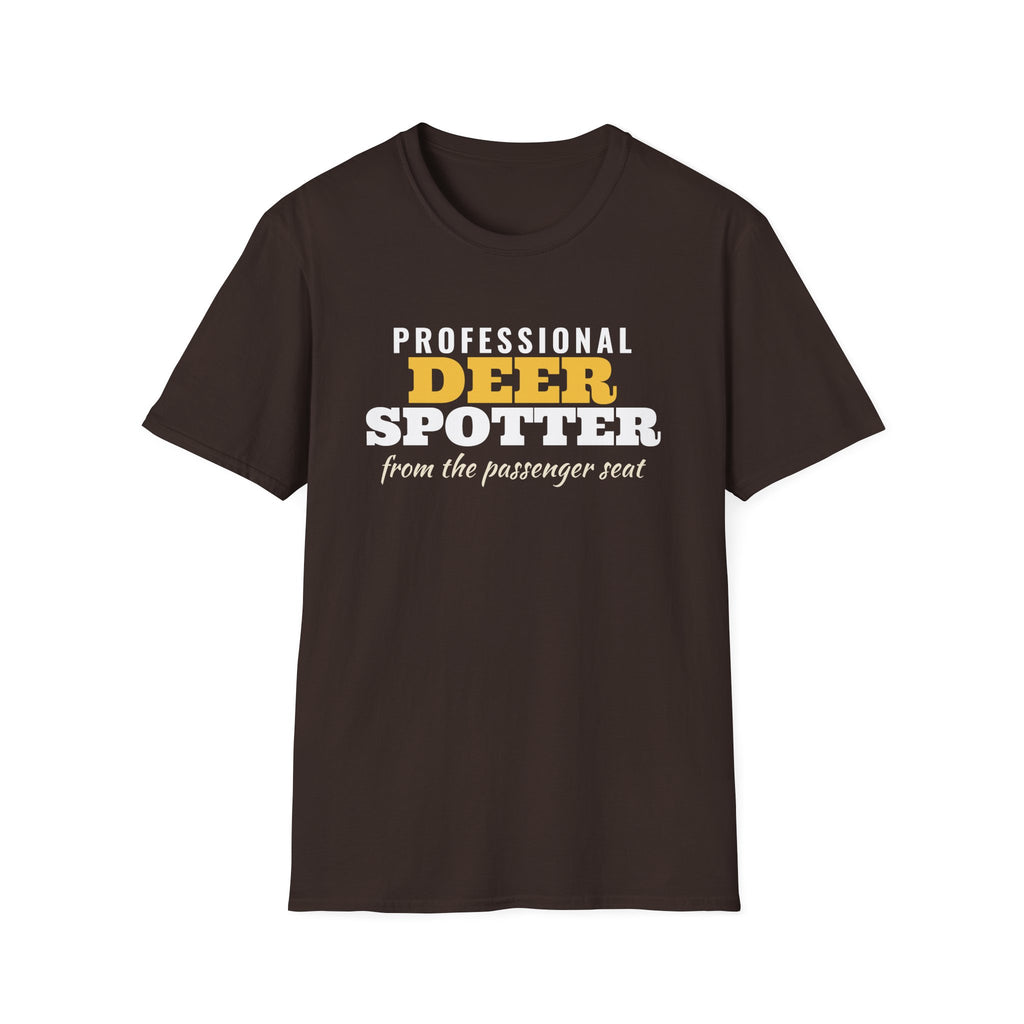 Professional Deer Spotter From The Passenger Seat T-Shirt – Gifted Porch, view 6