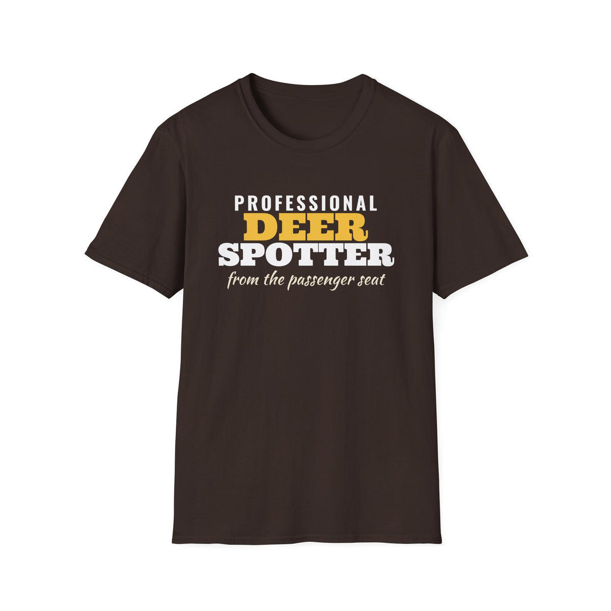 Professional Deer Spotter From The Passenger Seat T-Shirt – Gifted Porch, view 6