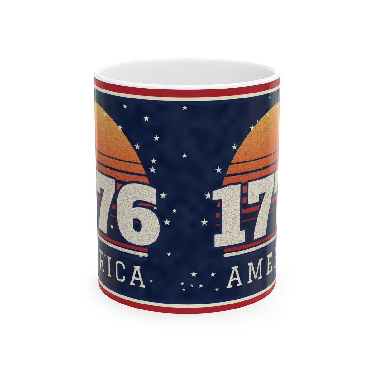 Retro 1776 Sunset Mug – patriotic gift, photo 2