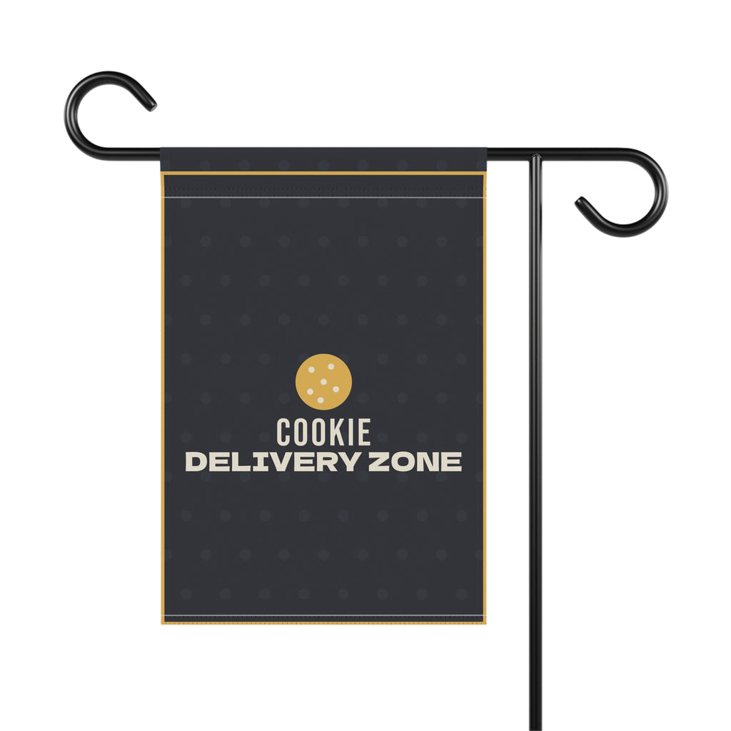 Cookie Delivery Zone Garden Flag