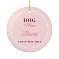 Dog Mom Personalized Ornament 2026 Dog Name Christmas – Gifted Porch, view 2