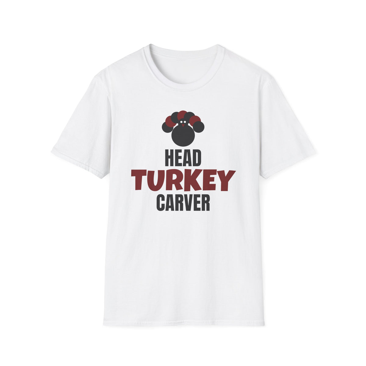 Head Turkey Carver Funny Thanksgiving T-Shirt – Gifted Porch, view 1