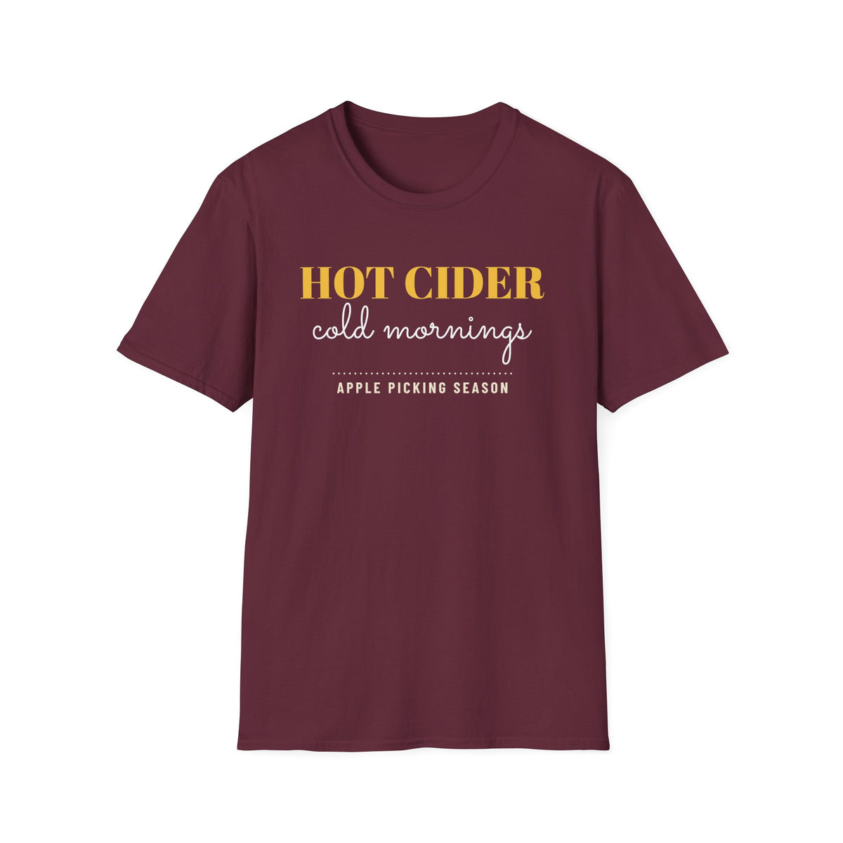 Hot Cider Cold Mornings Fall T-Shirt – Gifted Porch, view 5