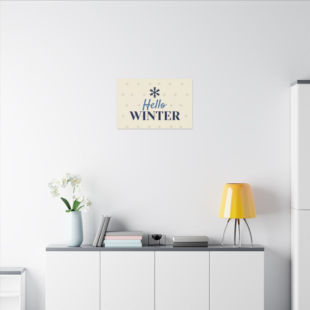 Hello Winter Canvas