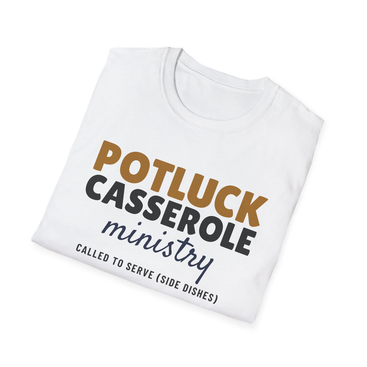 Potluck Casserole Ministry Funny Church T-Shirt – Gifted Porch, view 5