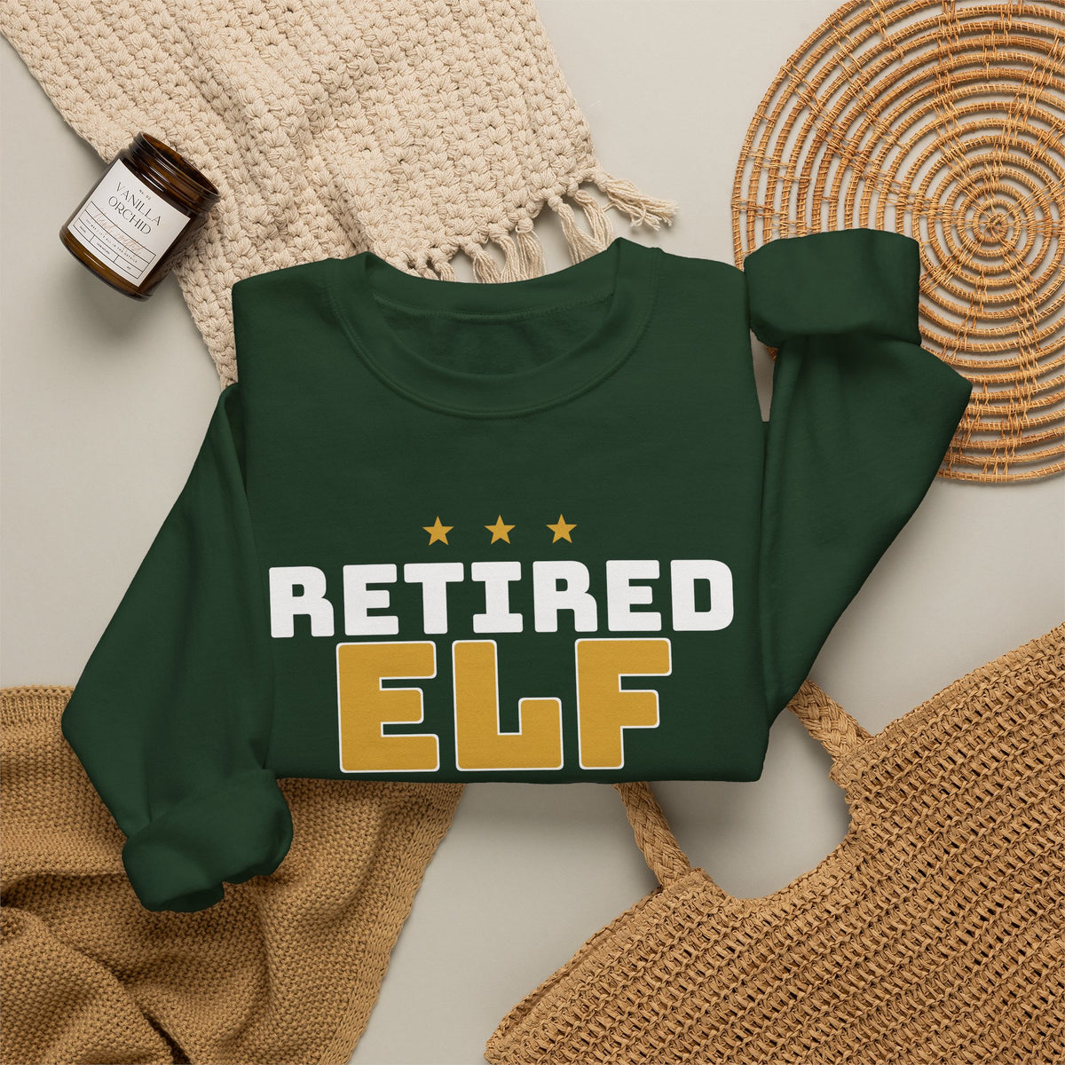 Retired Elf Christmas Sweatshirt